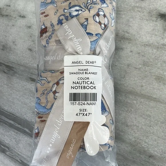 Angel Dear Nautical Notebook Swaddle NWT - Picture 4 of 5